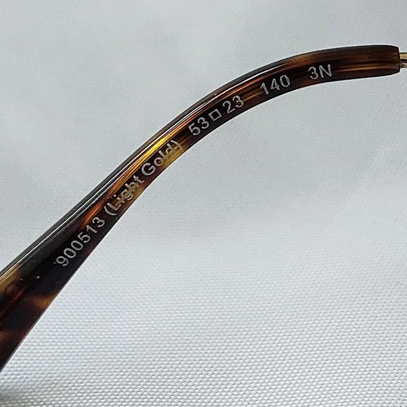 Coach Sunglasses HC7101B Square Brown Gold‎ Floral Accents Frames Only Rare OG - Picture 8 of 12